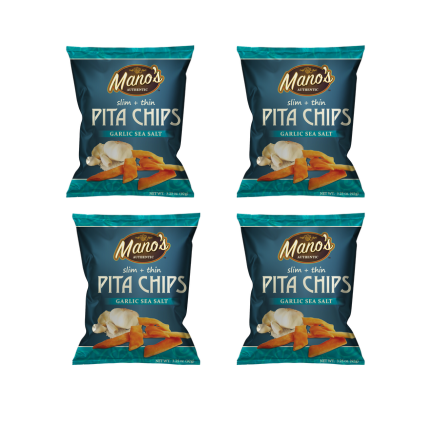 Garlic Sea Salt Slim + Thin Pita Chips 4-Pack