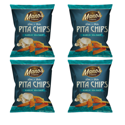 Garlic Sea Salt Slim + Thin Pita Chips 4-Pack