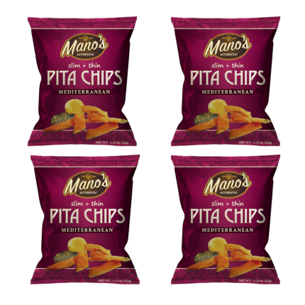 Mediterranean Slim + Thin Pita Chips 4-Pack
