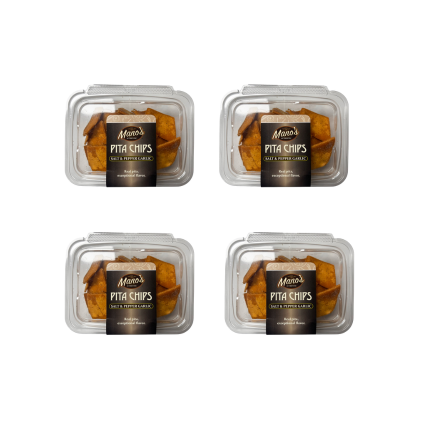 Salt & Pepper Garlic Pita Chips 4-Pack