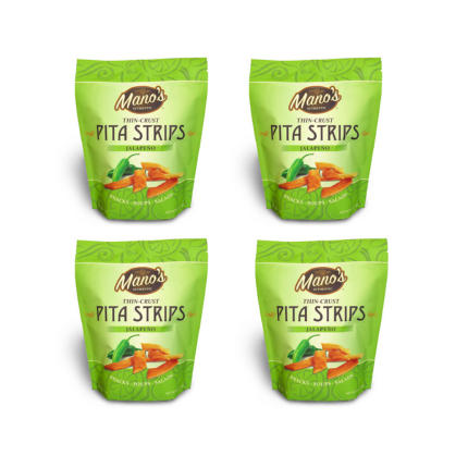 Jalapeño THIN-CRUST PITA STRIPS 4-Pack